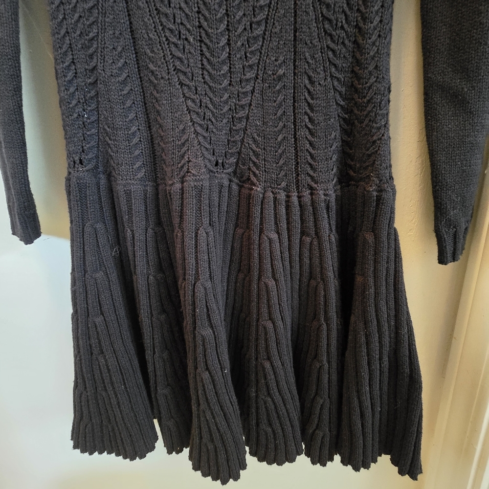 Moda International Black Sweater Dress Medium - Picture 4 of 7